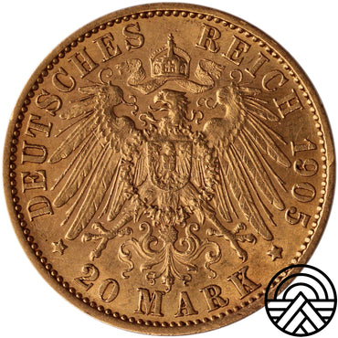 Niemcy, Hesja, 20 Marek 1905 r. Rzadka!