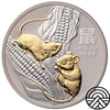 Australia, Dolar, 2020 r. Rok Myszy 1 Oz Ag 999.9