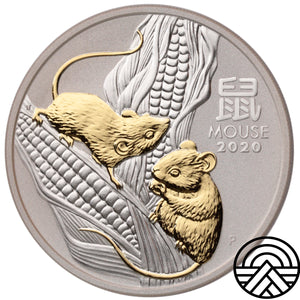 Australia, Dolar, 2020 r. Rok Myszy 1 Oz Ag 999.9