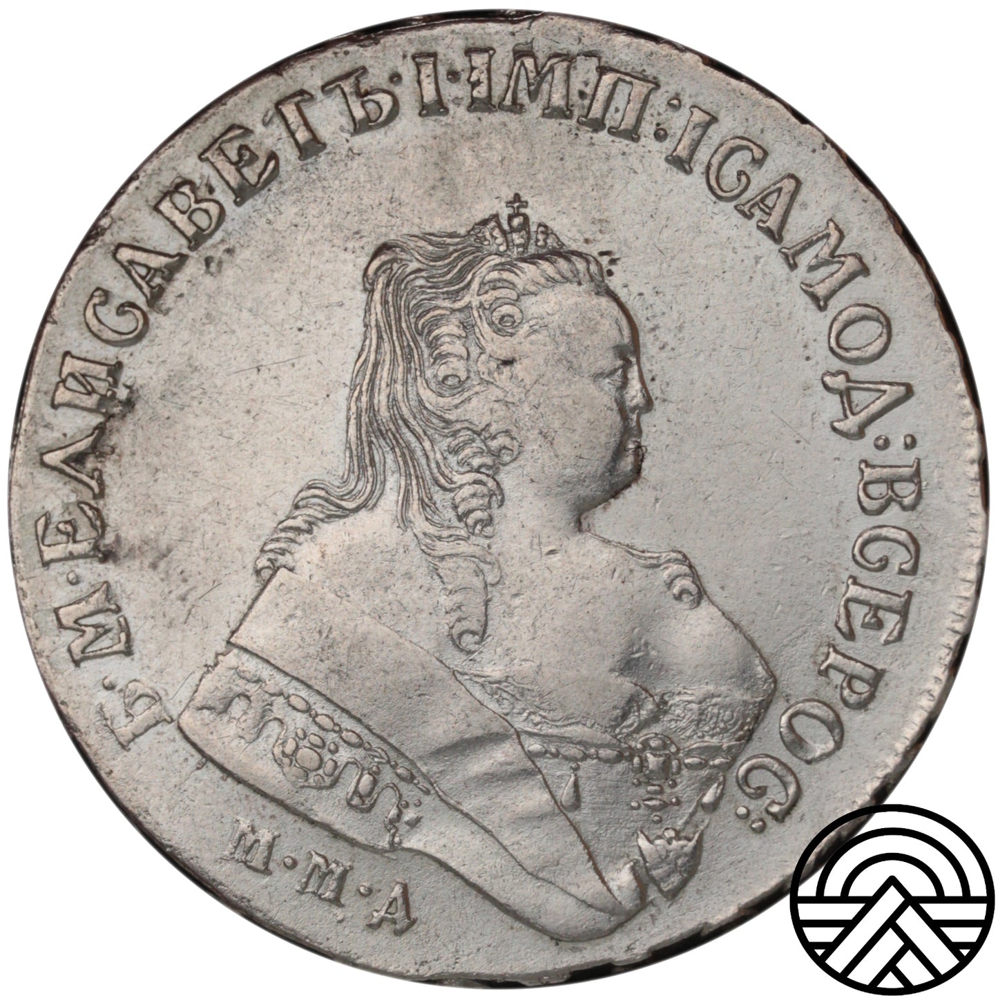 Rosja, Elżbieta, Rubel, 1752 r. MMD-E