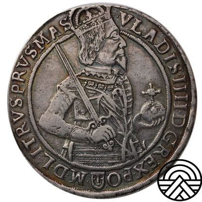 Polska, Władysław IV, Talar, 1634 r. Bydgoszcz R6!