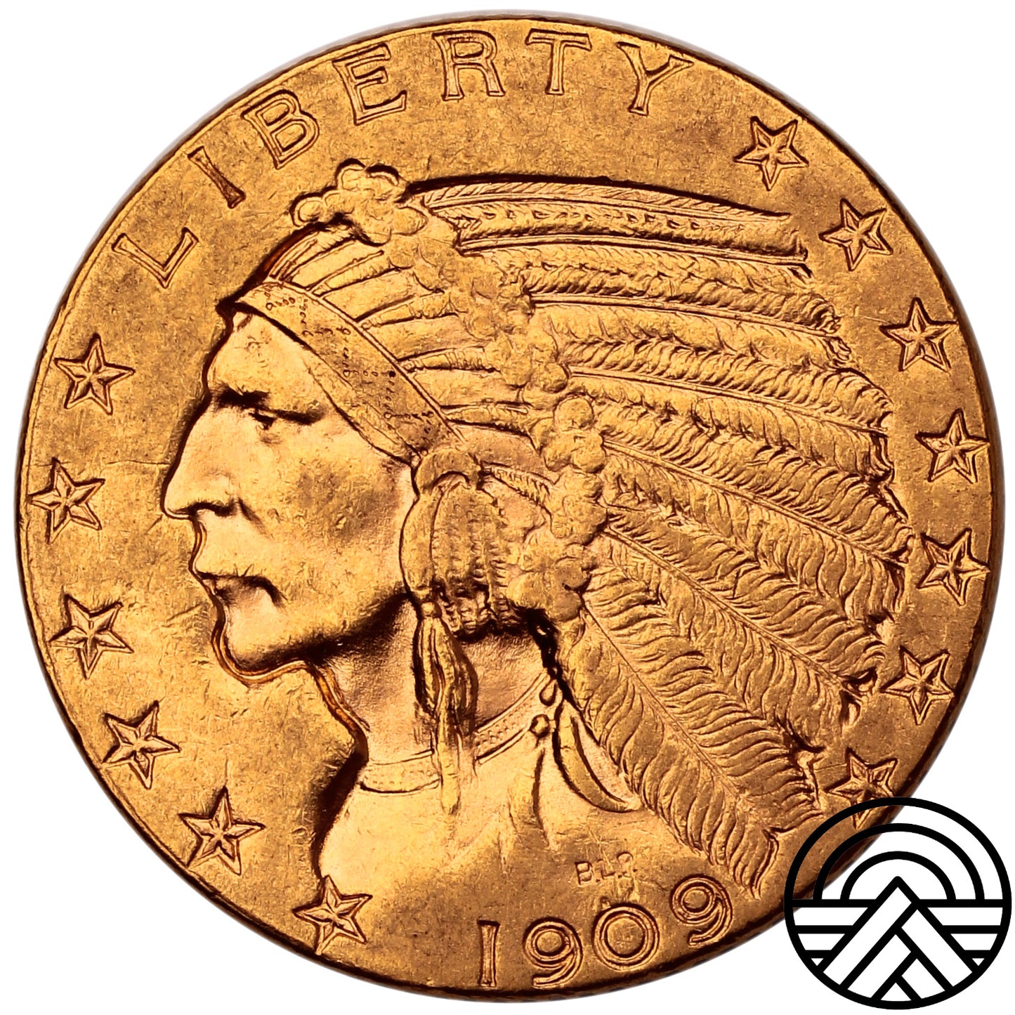 USA, 5 Dolarów, 1909 r. "Indianin" Denver
