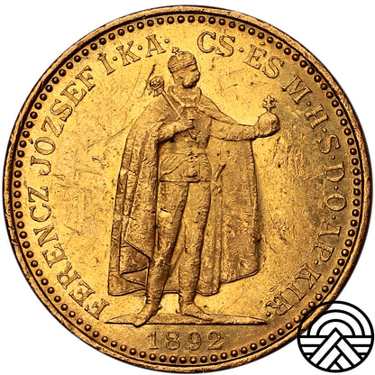Węgry, 20 Koron 1892 r. P