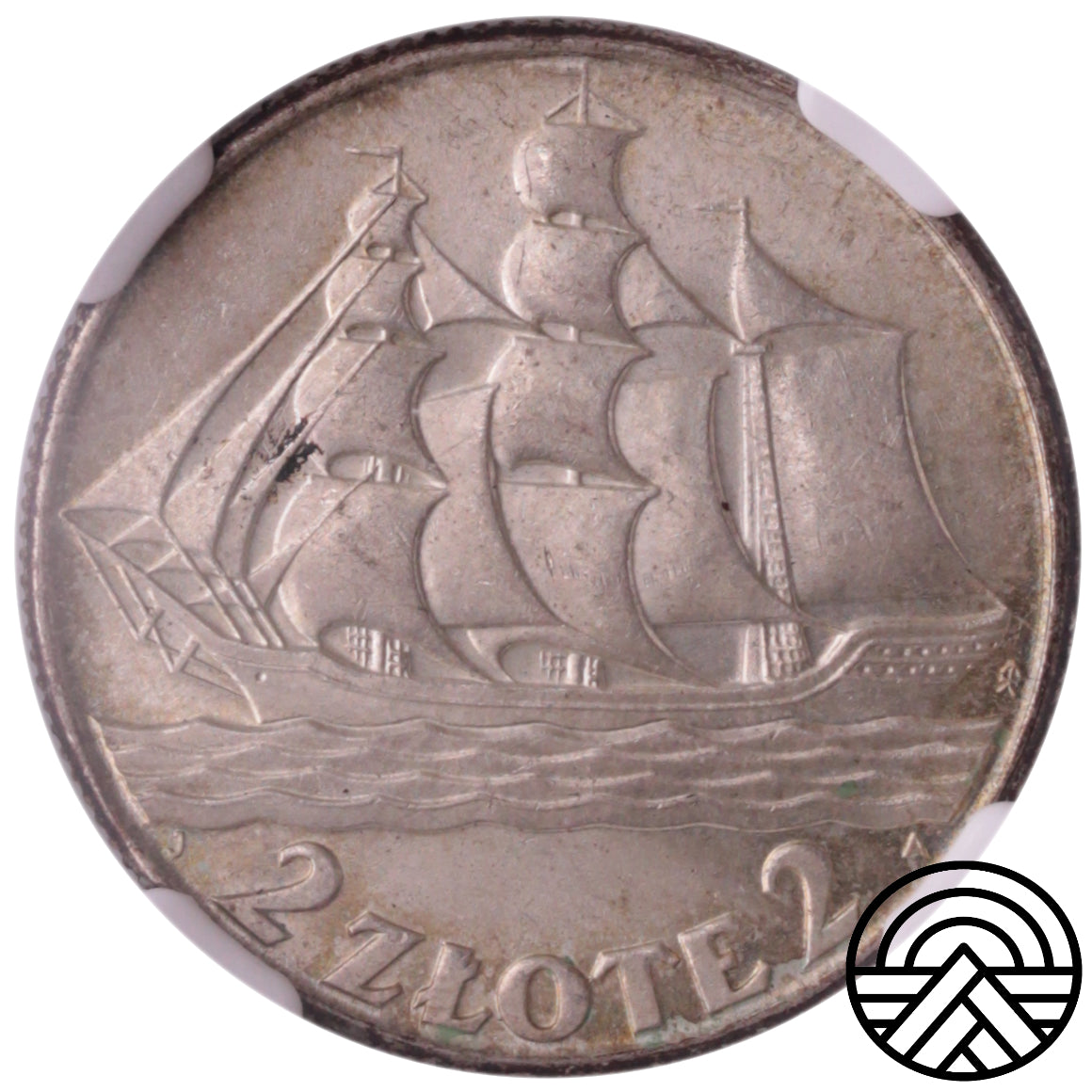 Polska, 2 Złote, 1936 r. Gdynia NGC MS 63