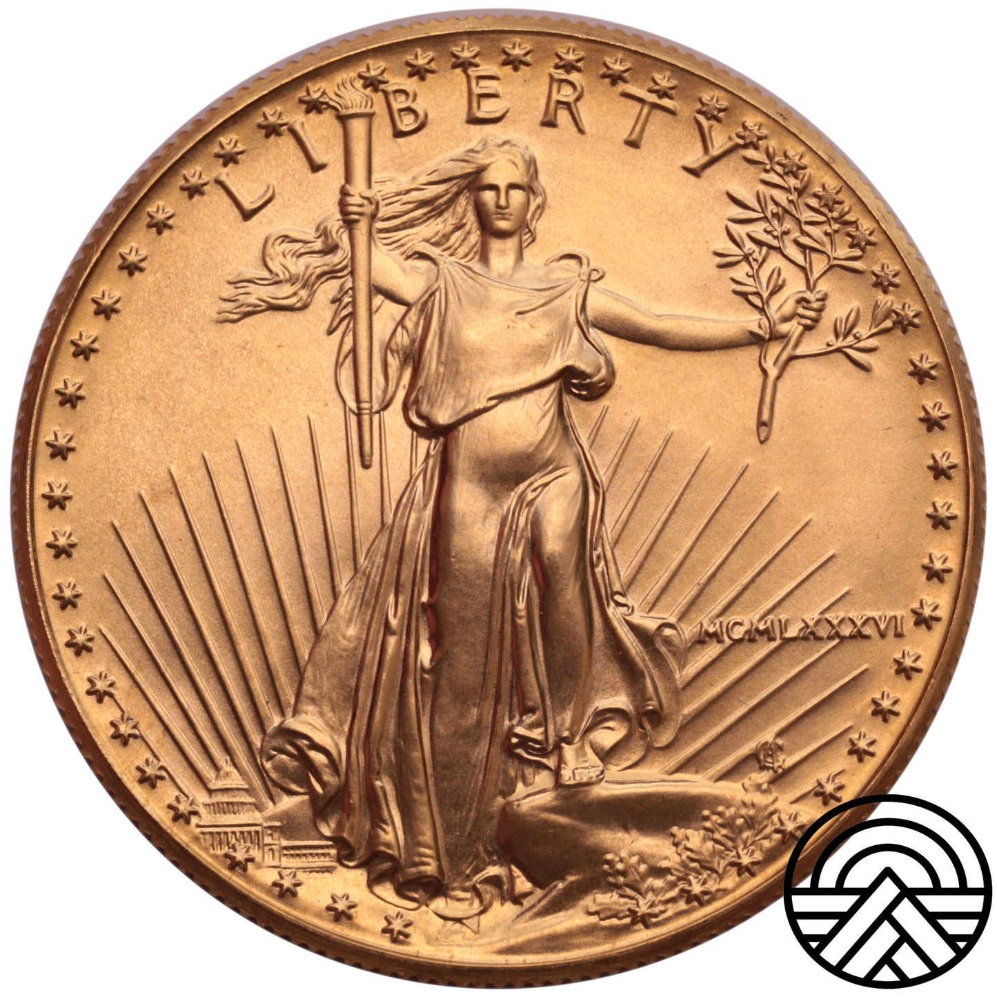 USA, 50 Dolarów 1986 r. Orzeł 1 Oz