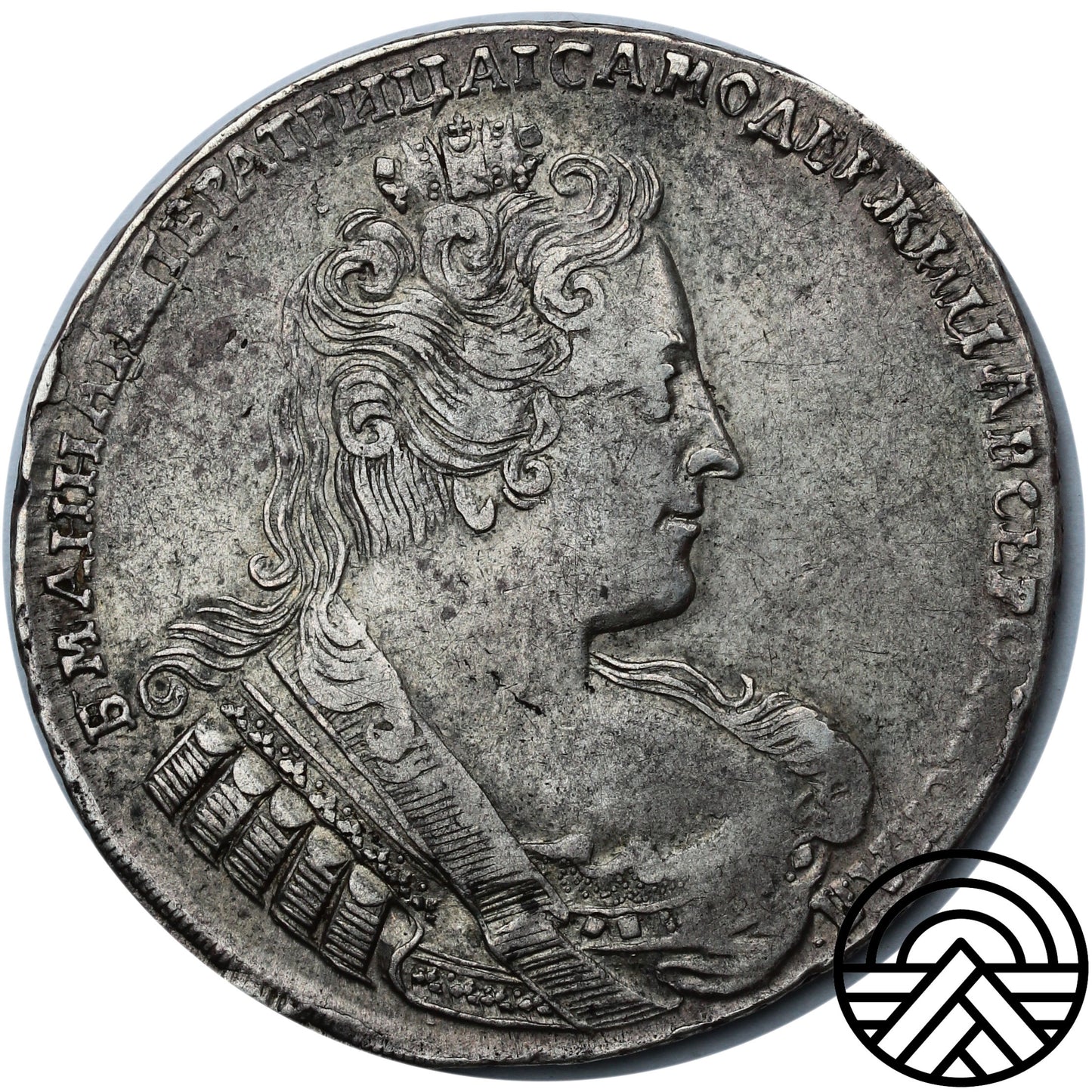 Rosja, Anna Iwanowna, Rubel, 1733 r.