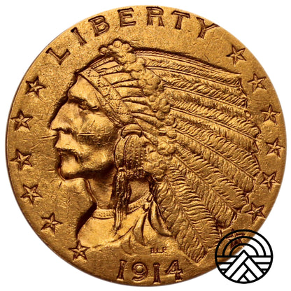 USA, 2,5 Dolara 1914 r. "Indianin"