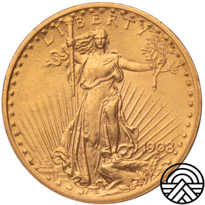 USA, 20 Dolarów 1908 r. "Saint Gaudens"