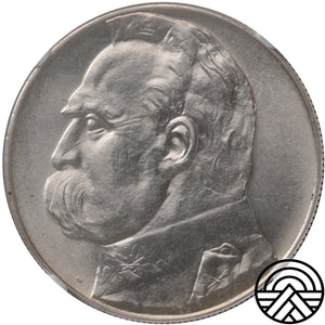 Polska, 10 Złotych, 1939 r. Piłsudski NGC MS 61