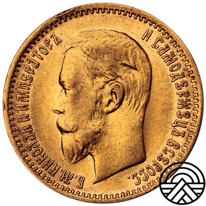 Rosja, Mikołaj II, 5 Rubli, 1904 r.