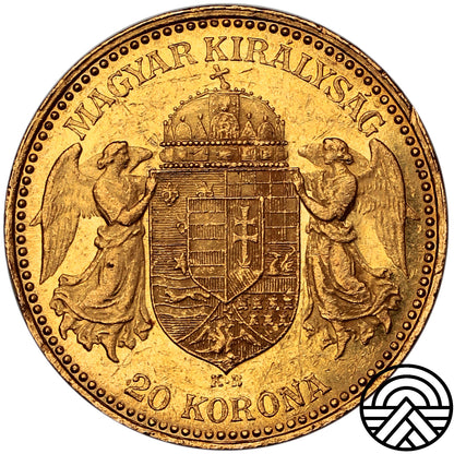 Węgry, 20 Koron 1892 r. P