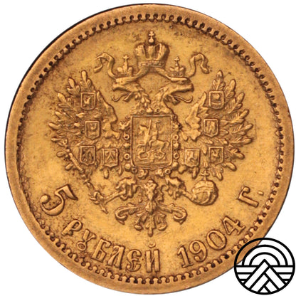 Rosja, Mikołaj II, 5 Rubli, 1904 r.