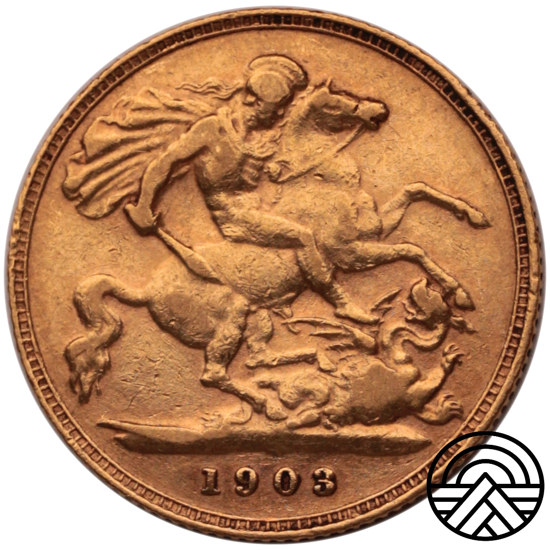 Wielka Brytania, 1/2 Suwerena, 1903 r.