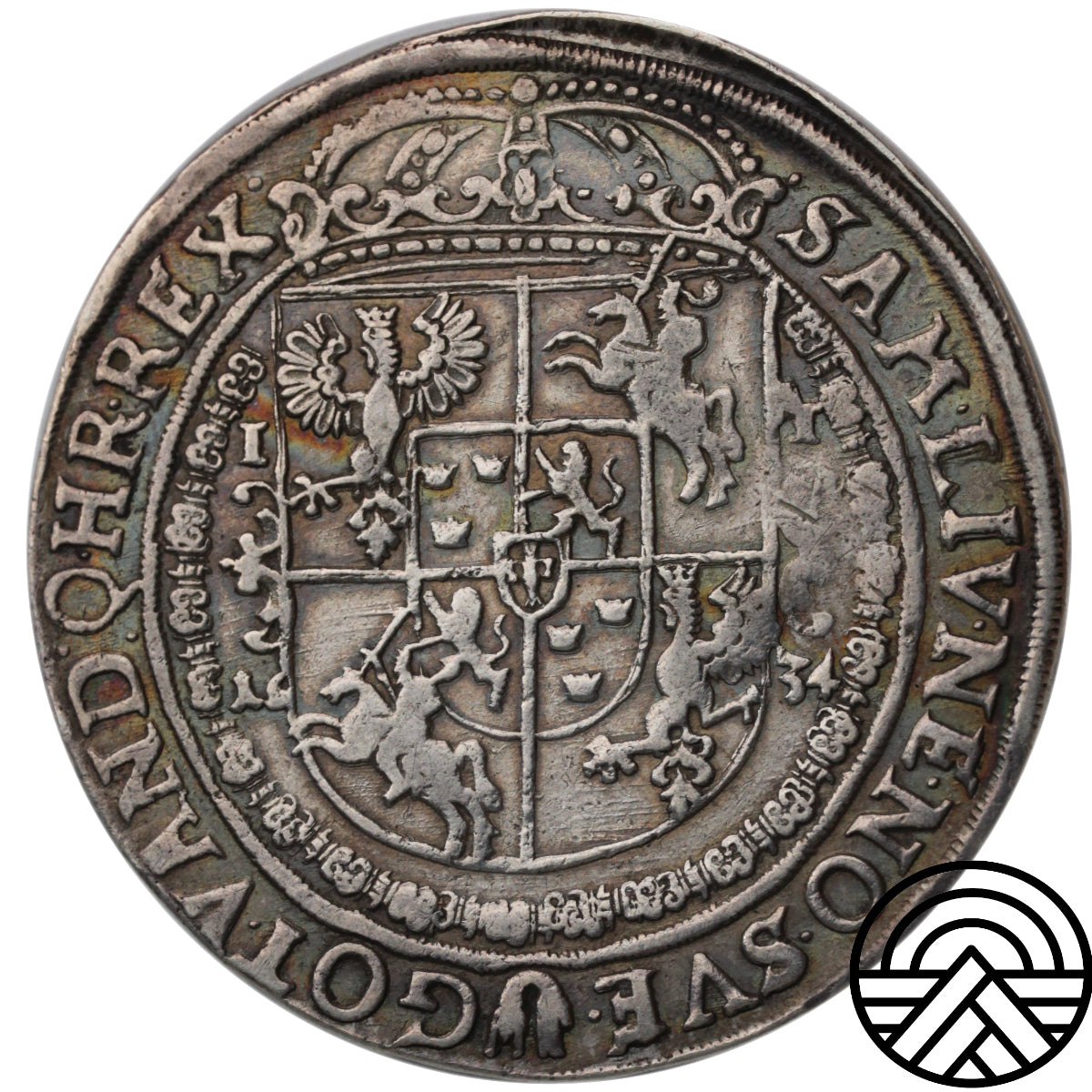 Polska, Władysław IV, Talar, 1634 r. Bydgoszcz R6!
