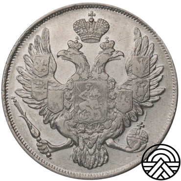 Rosja, Mikołaj I, 3 Ruble, 1829 r. PT BARDZO ŁADNE!