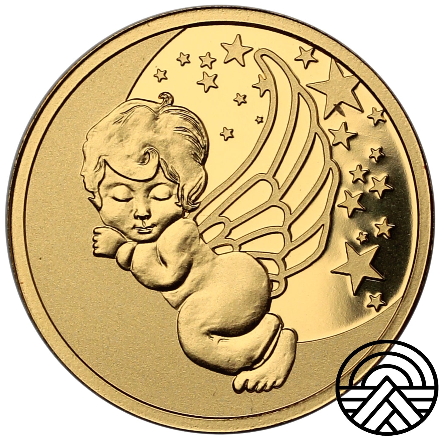 Niue, 5 Dolarów, 2020 r. 1/10 Oz Au 999.9 Anioł Stróż