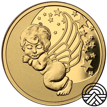 Niue, 5 Dolarów, 2020 r. 1/10 Oz Au 999.9 Anioł Stróż
