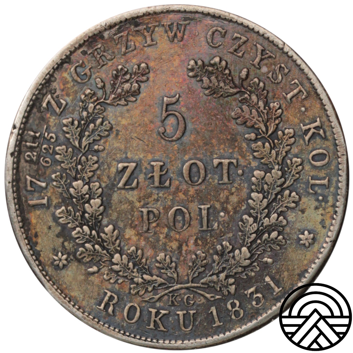 Rosja, Mikołaj I, 5 Złotych, 1831 r. Powstanie Listopadowe