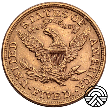 USA, 5 Dolarów, 1895 r, "Liberty Head"