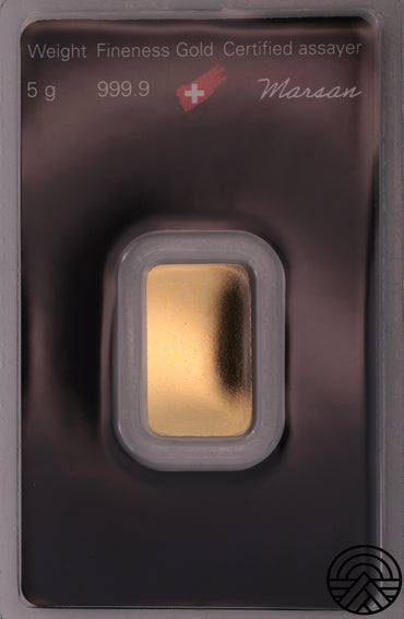 Argor - Heraus, Sztabka 5 g. Au 999.9