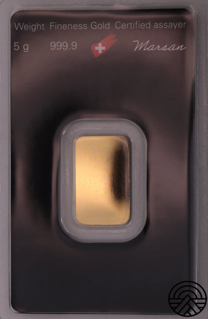 Argor - Heraus, Sztabka 5 g. Au 999.9