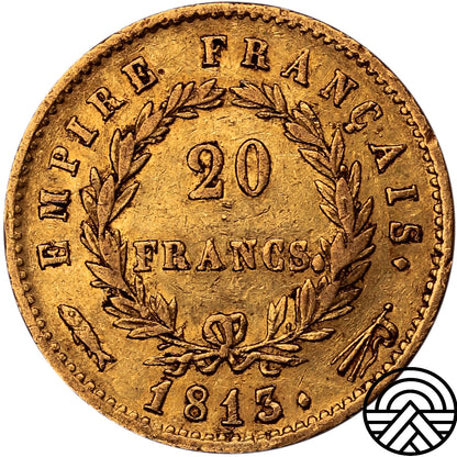 Francja, Napoleon I, 20 Franków 1813 r. Utrecht