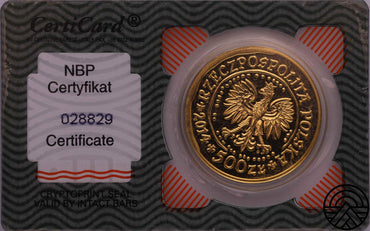 Polska, 500 Złotych 2014 r. "Orzeł Bielik" 1 Oz. Au 999