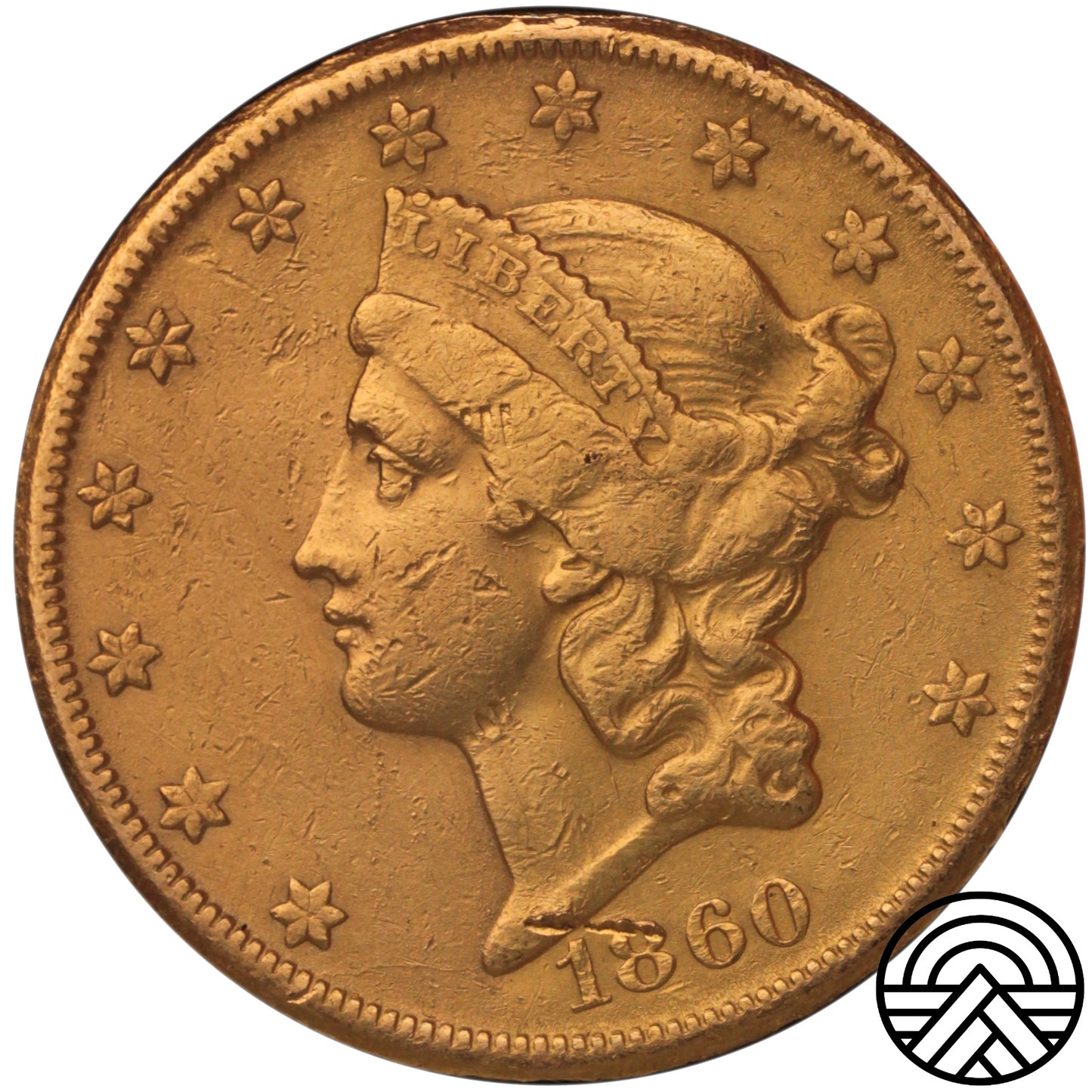 USA, 20 Dolarów, 1860 r. "Liberty Head" San Francisco