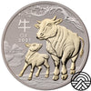 Australia, Dolar, 2021 r. Rok Wołu 1 Oz Ag 999.9