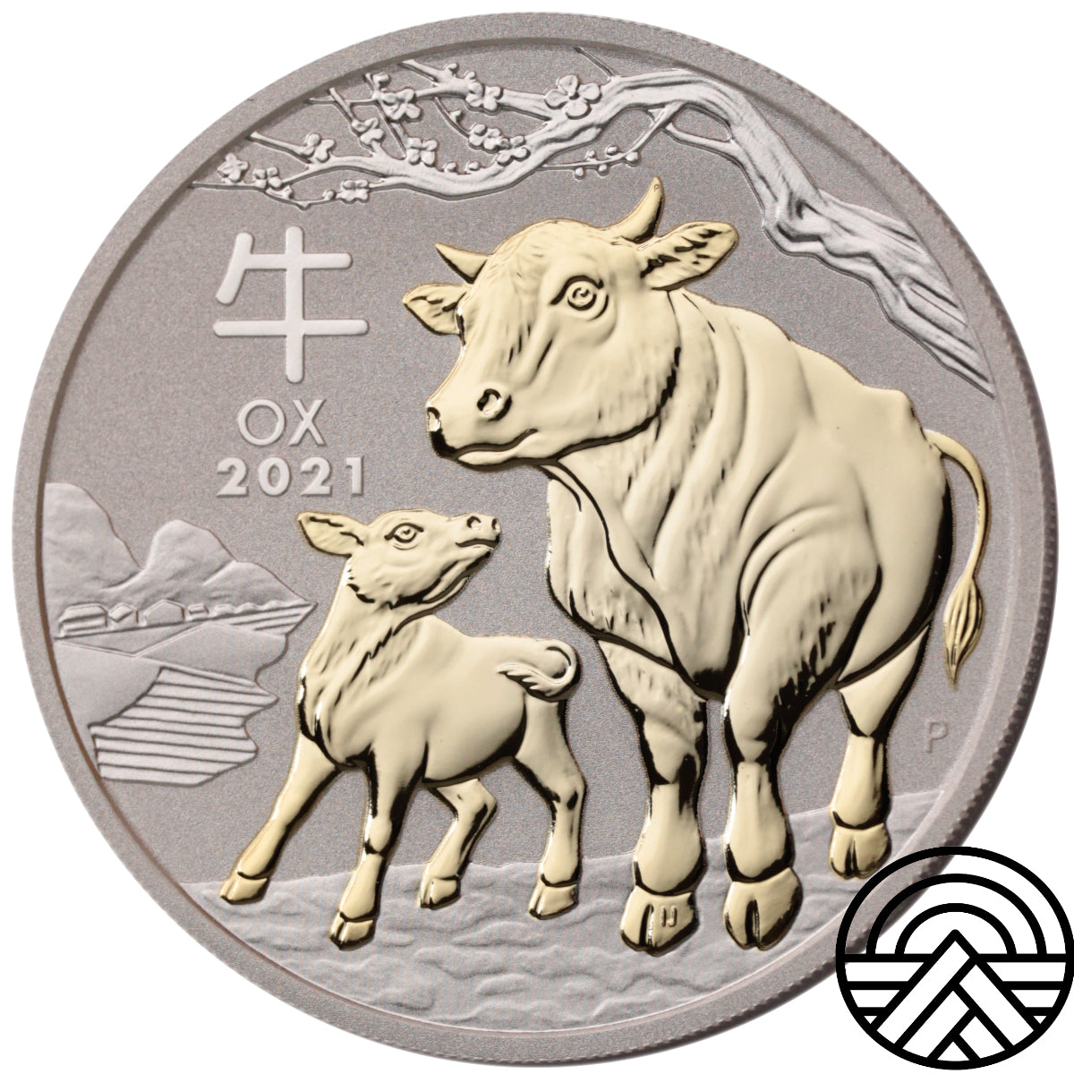 Australia, Dolar, 2021 r. Rok Wołu 1 Oz Ag 999.9
