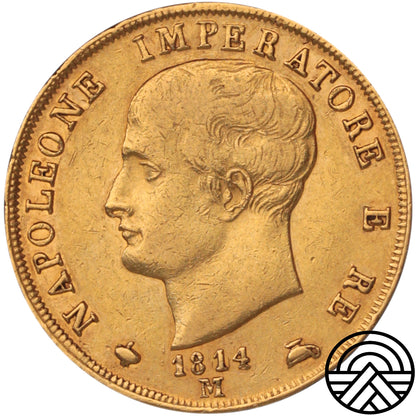 Włochy, 40 Lirów, 1814 r.
