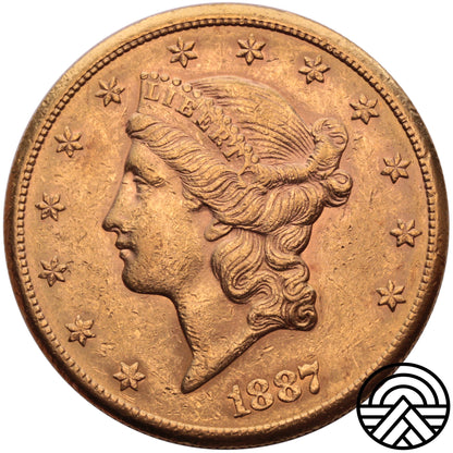 USA, 20 Dolarów 1887 r. "Liberty Head"