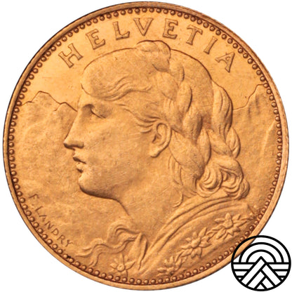 Szwajcaria, 10 Franków, 1915 r.