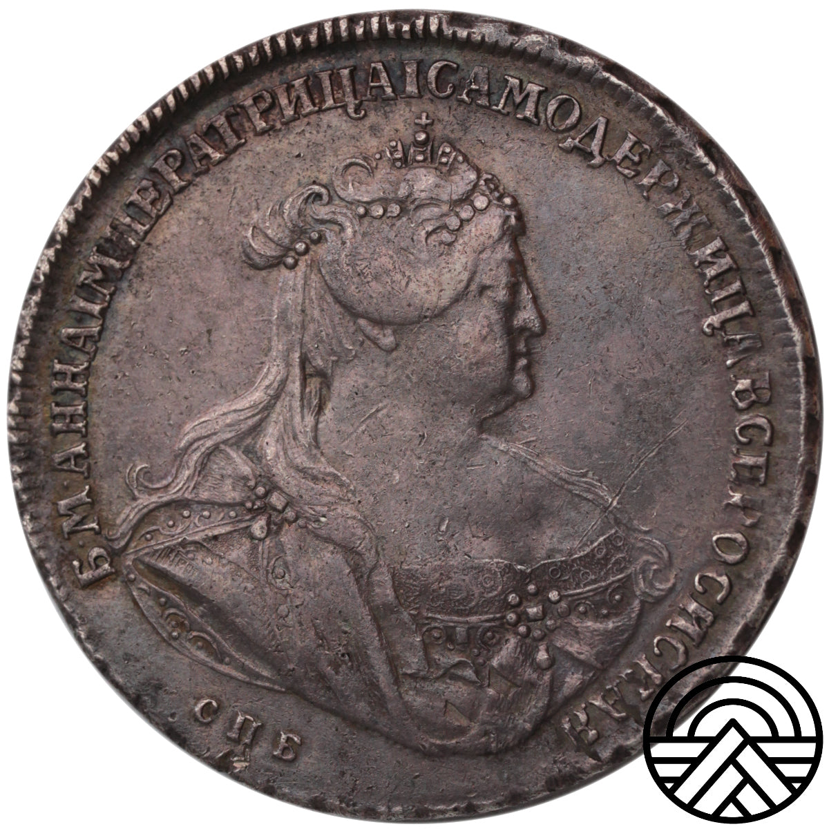 Rosja, Anna Iwanowna, Rubel, 1739 r. СПБ