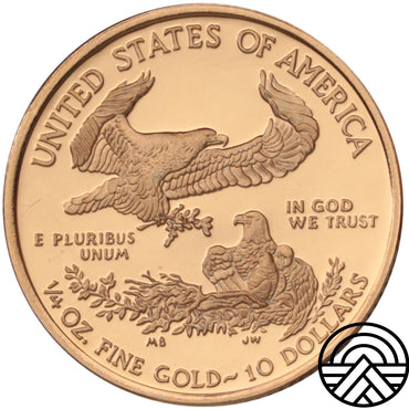 USA, 10 Dolarów, 2011 r. 1/4 Oz Au 999