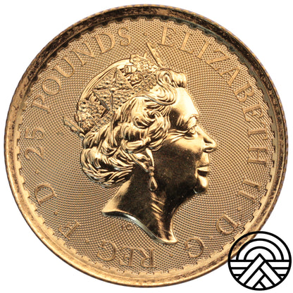 Wielka Brytania, 25 Funtów, 2022 1/4 Oz Au 999