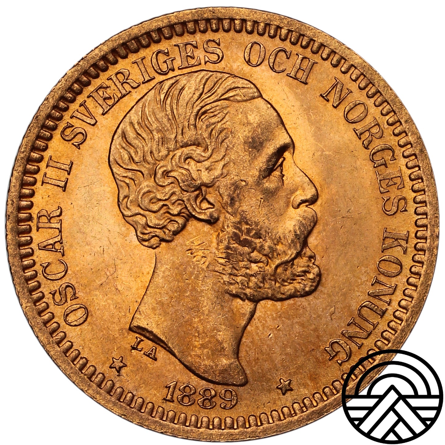 Norwegia, Oskar II, 20 Koron, 1889 r. Mennicza