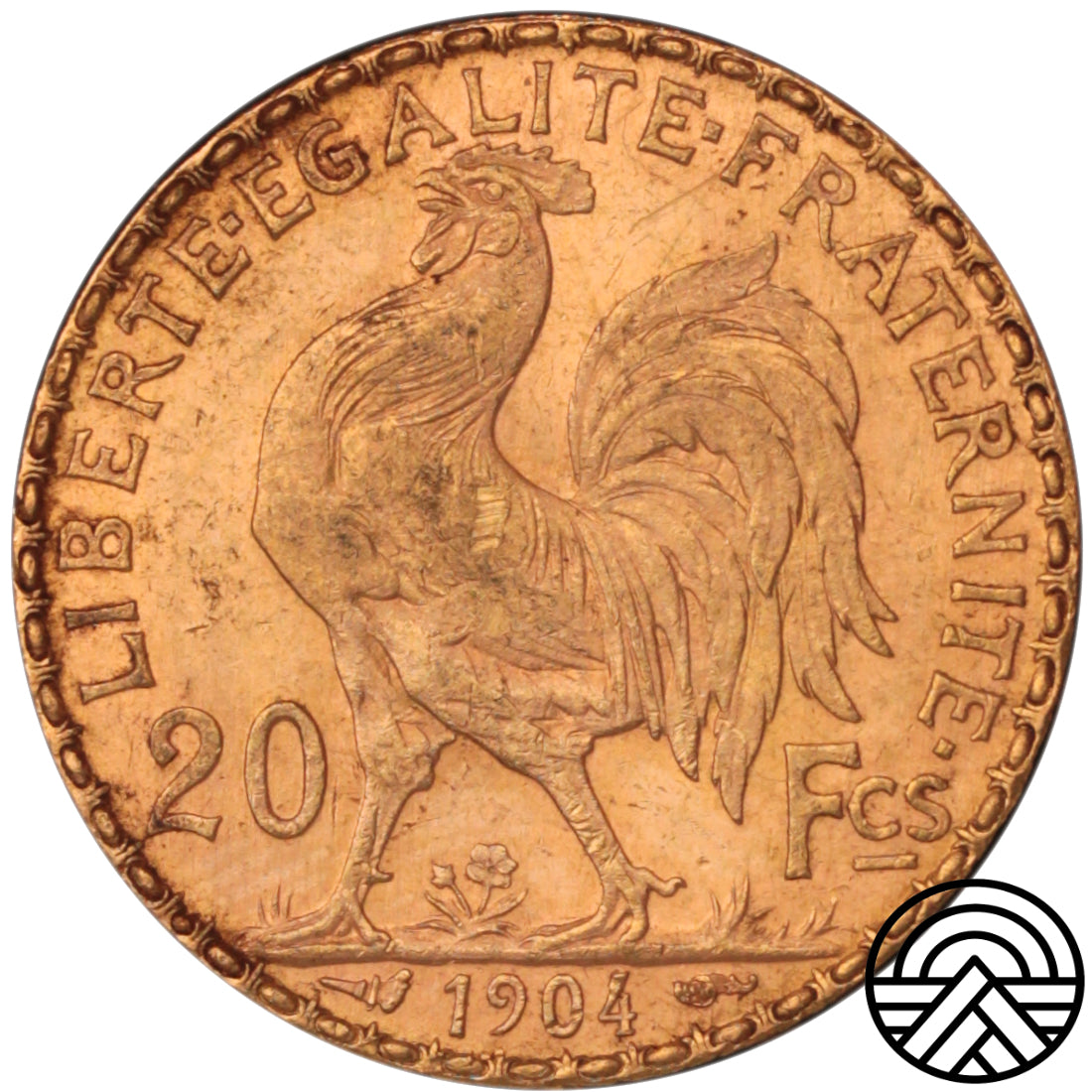 Francja, 20 Franków, 1904 r. Kogut