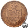 Szwecja, Oskar II, 10 Koron, 1874 r. PCGS MS 66