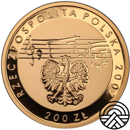 Polska, 200 Złotych, 2007 r. Karol Szymanowski
