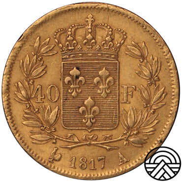 Francja, Louis XVIII, 40 Franków 1817 r. Paryż