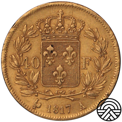 Francja, Louis XVIII, 40 Franków 1817 r. Paryż