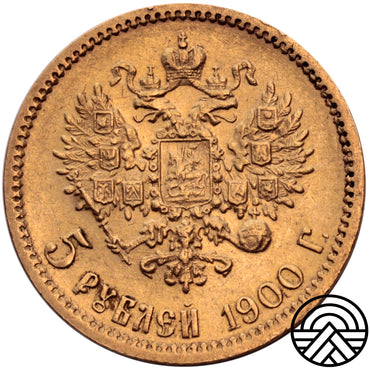 Rosja, Mikołaj II, 5 Rubli 1900 r.