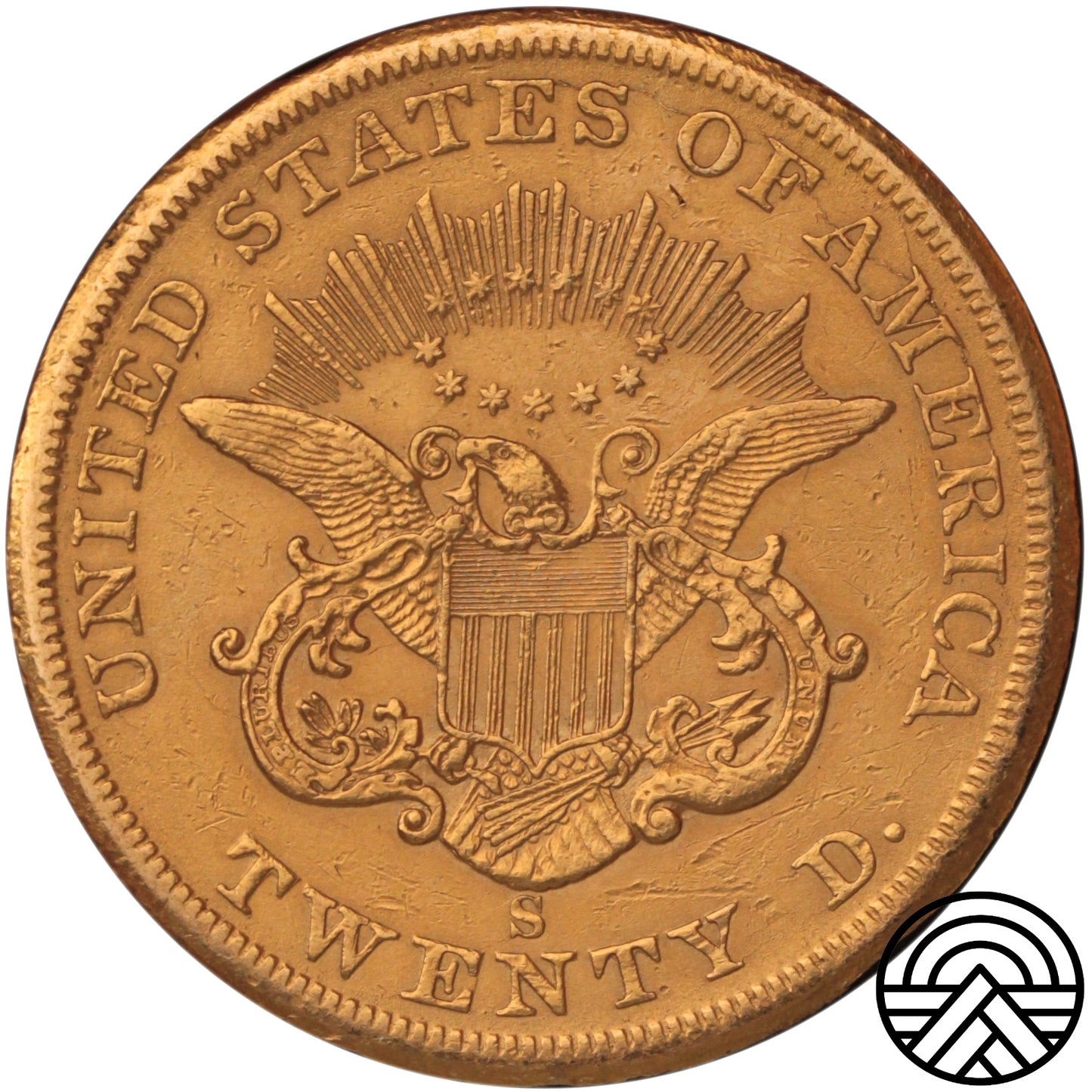 USA, 20 Dolarów, 1860 r. "Liberty Head" San Francisco