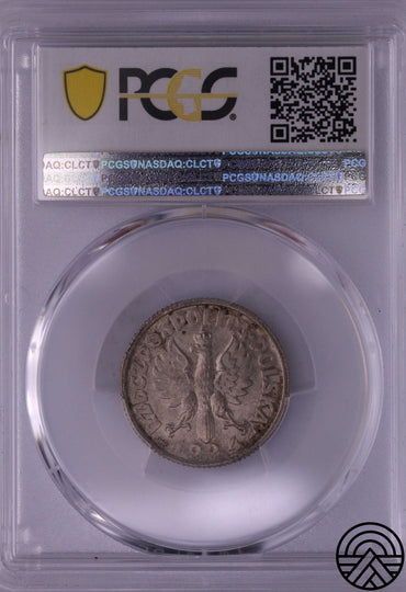 Polska, 1 Złoty 1924 r. "Żniwiarka" PCGS MS 62