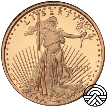 USA, 10 Dolarów, 2011 r. 1/4 Oz Au 999