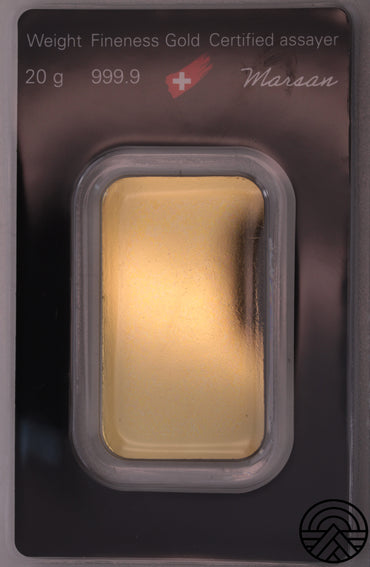 Argor - Heraus, Sztabka 20 g. Au 999.9