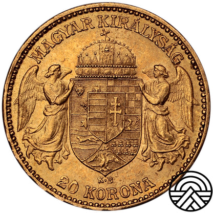 Węgry, 20 Koron 1893 r. P
