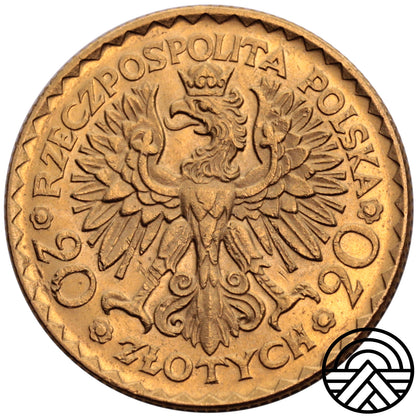 Polska, 20 Złotych 1925 r. Bolesław Chrobry