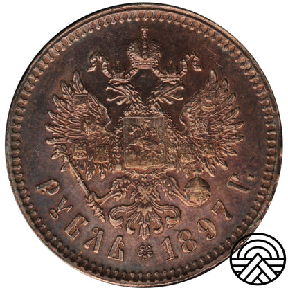 Rosja, Mikołaj II, Rubel 1897 r.